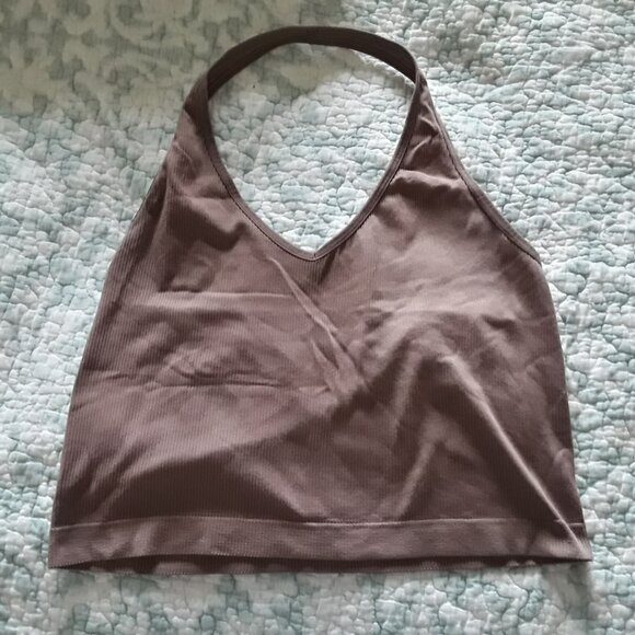 Junior Size Large So, Brown Halter Top - Picture 2 of 3